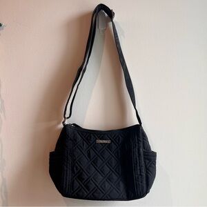 Vera Bradley Black Quilted Shoulder Bag